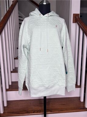 Hooey Concho Women’s Quilted Aztec Hoodie Mint Green Size M NWT